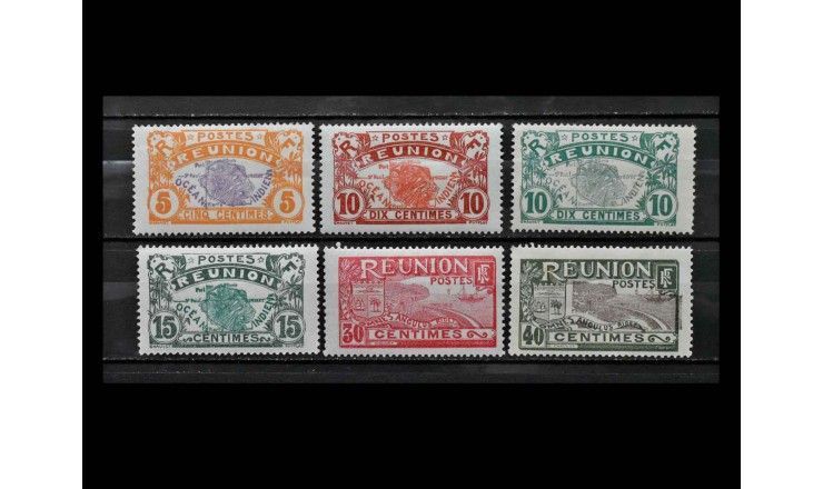 Реюньон 1922/1930 г. "Стандартные марки: Местные мотивы" (дефект)