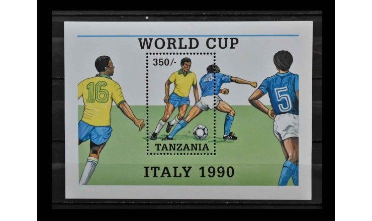 Танзания 1990 г. "Чемпионат мира по футболу, Италия"