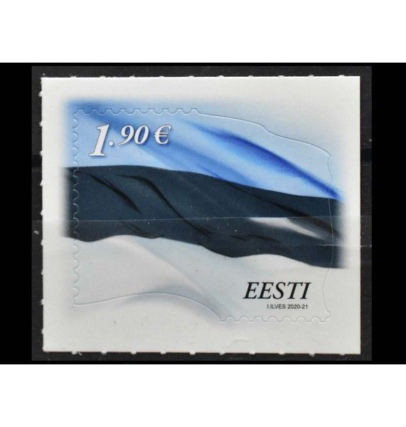 Эстония 2020 г. "Стандартная марка. Флаг" (самоклейка)
