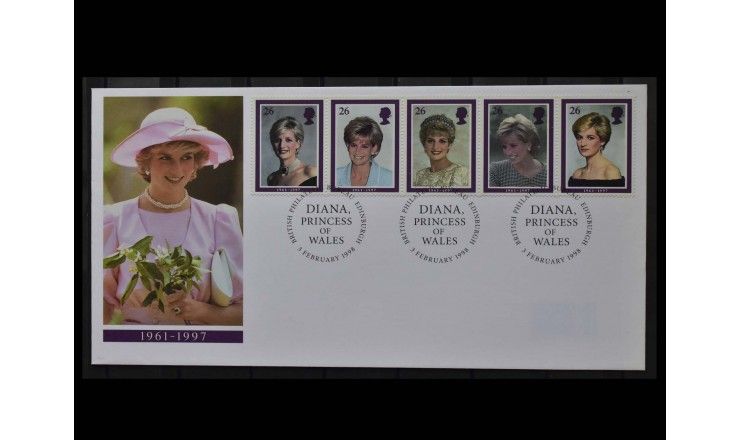 Великобритания 1998 г. "Смерть Принцессы Дианы" (1997) FDC