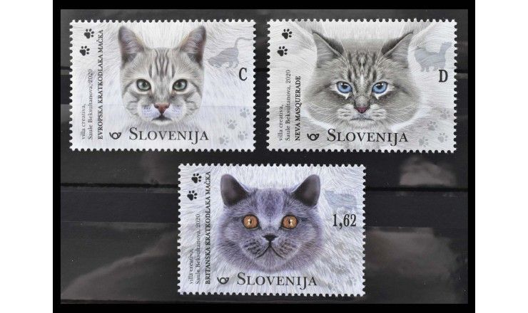 Словения 2020 г. "Породы кошек"