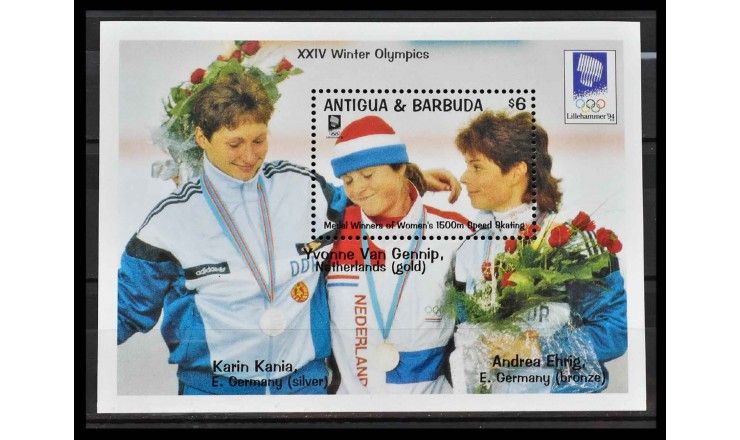 Антигуа и Барбуда 1993 г. "Зимние Олимпийские игры 1994 года, Лиллехаммер"