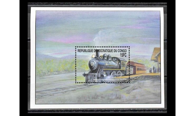 ДР Конго 2001 г. "Железные дороги со всего мира"