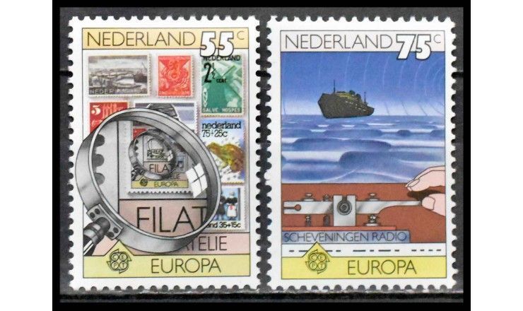 Нидерланды 1979 г. "История почты и коммуникаций"