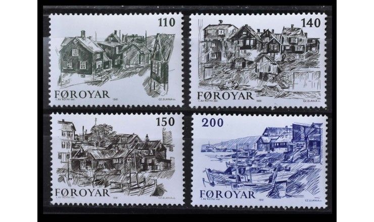 Фарерские острова 1981 г. "Старинный Торсхавн"