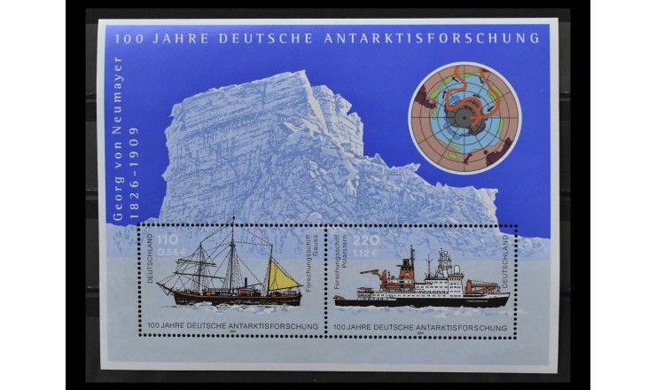 ФРГ 2001 г. "100 лет немецким антарктическим исследованиям"