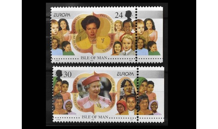 Остров Мэн 1996 г. "Европа: Известные женщины"
