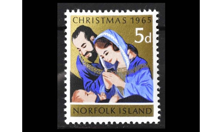 Остров Норфолк 1965 г. "Рождество"