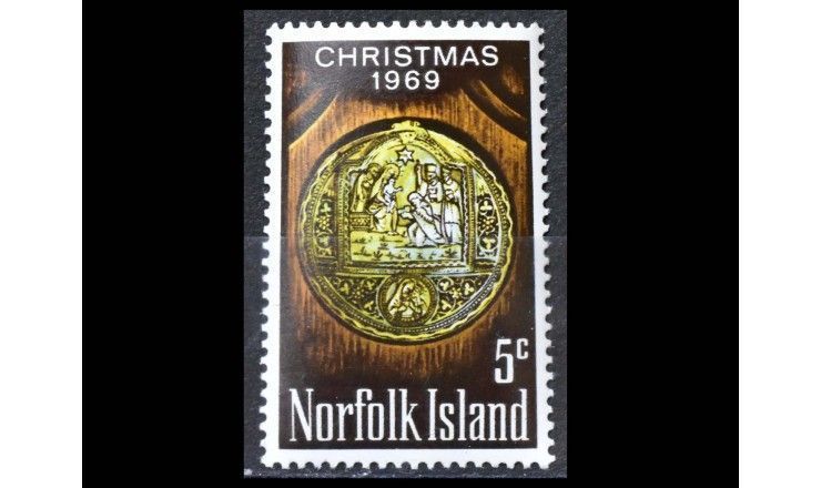 Остров Норфолк 1969 г. "Рождество"