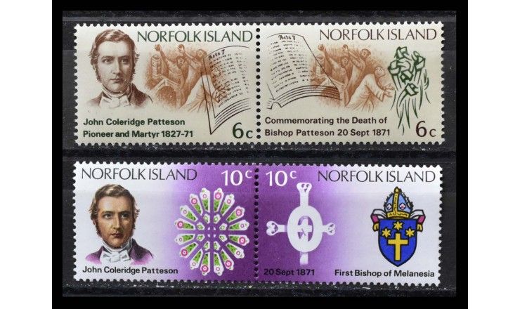 Остров Норфолк 1971 г. "200 лет со дня смерти Джона Колриджа Паттесона"