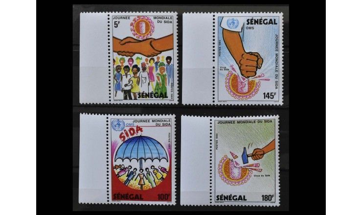 Сенегал 1989 г. "Всемирный день борьбы со СПИДом"