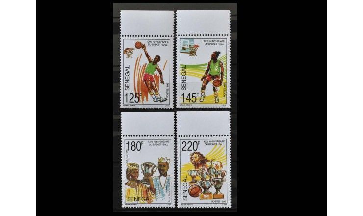 Сенегал 1992 г. "100 лет баскетболу"