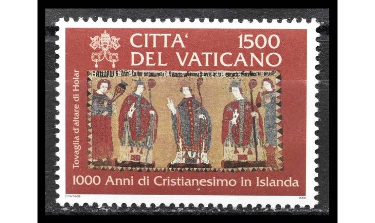 Ватикан 2000 г. "1000 лет христианству в Исландии"