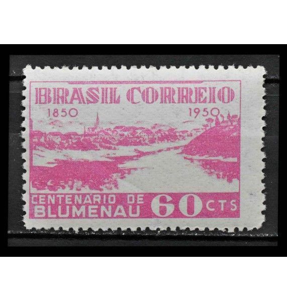 Бразилия 1950 г. "Столетие со дня основания Блуменау" (дефект)