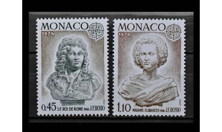 Монако 1974 г. "Европа: Скульптуры"