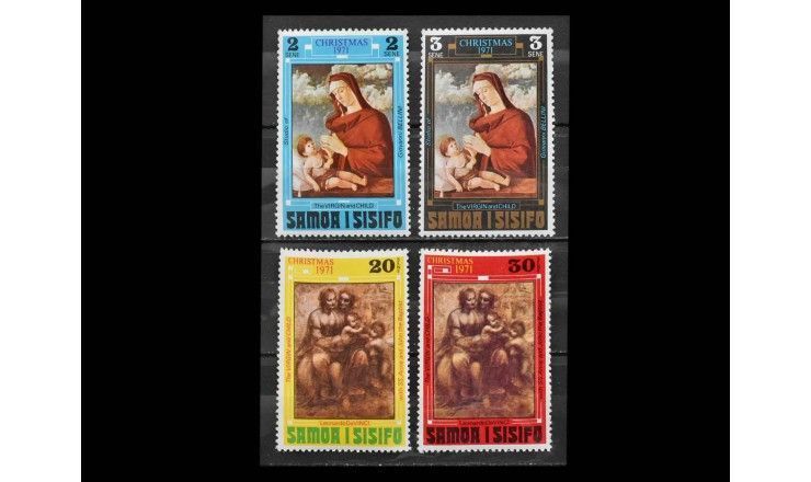 Самоа 1971 г. "Рождество: Живопись"