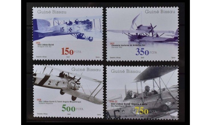 Гвинея-Бисау 2002 г. "История авиации"