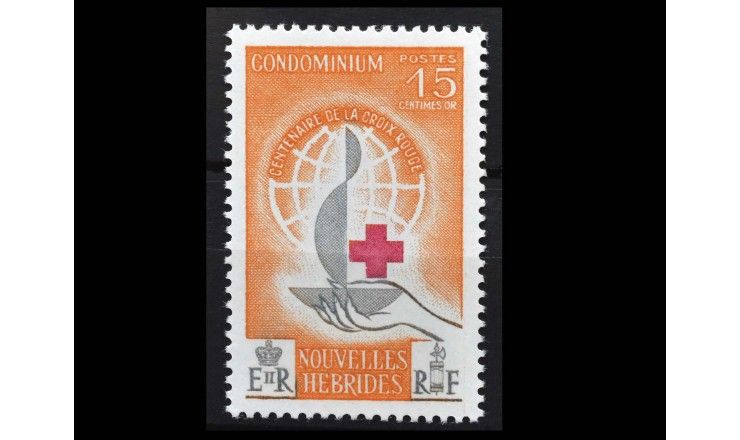 Новые Гебриды 1963 г. "100 лет Международному Красному Кресту"