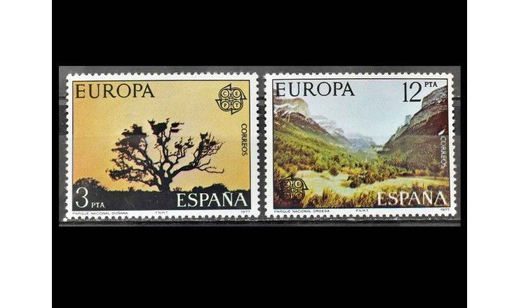Испания 1977 г. "Европа CEPT: Пейзажи"