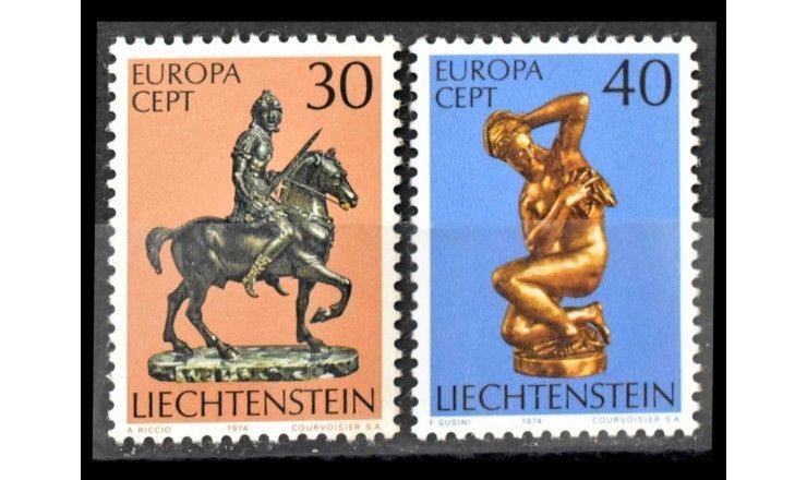 Лихтенштейн 1974 г. "Европа CEPT: Скульптуры"