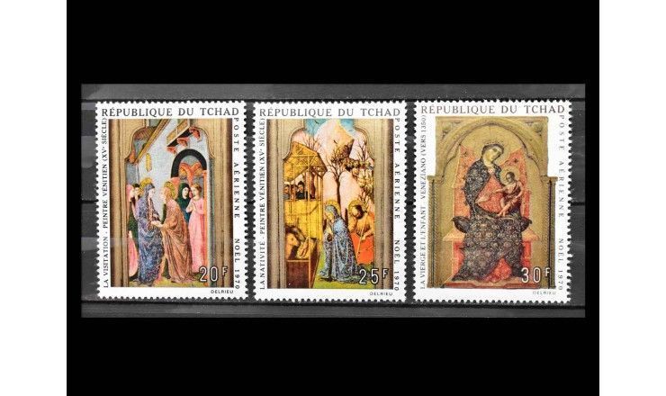 Чад 1970 г. "Рождество: Картины итальянских мастеров"