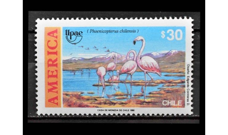 Чили 1990 г. "Фламинго"