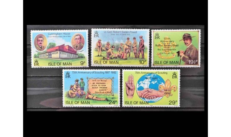 Остров Мэн 1982 г. "75 лет скаутскому движению: Роберт Баден-Пауэлл"
