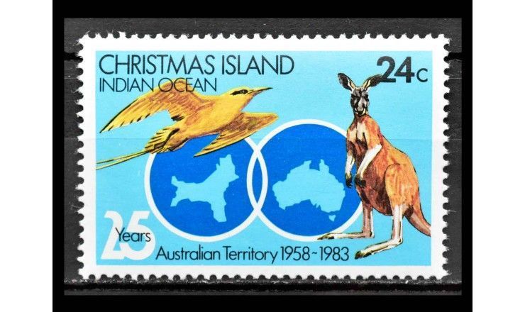 Остров Рождества 1983 г. "25 лет принадлежности к Австралии"