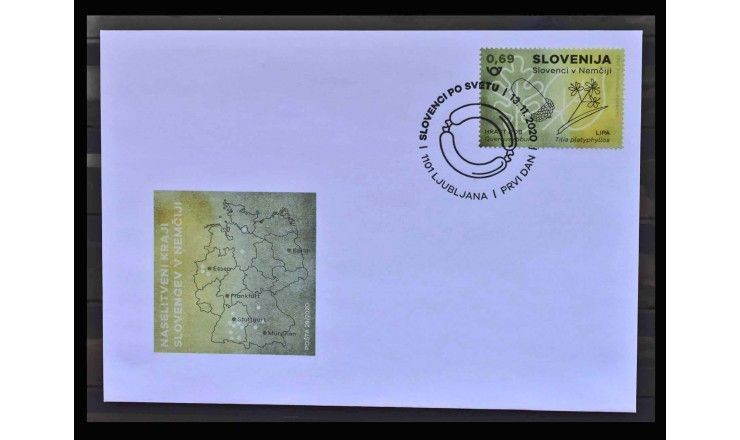 Словения 2020 г. "Словенцы в Германии" FDC
