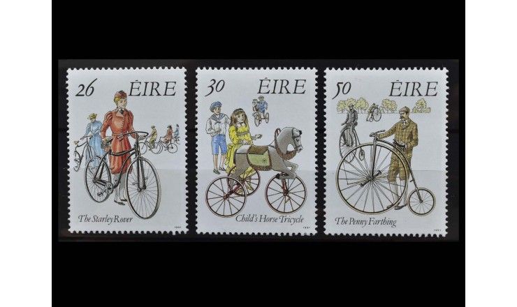 Ирландия 1991 г. "Ирландский транспорт: Исторические велосипеды"