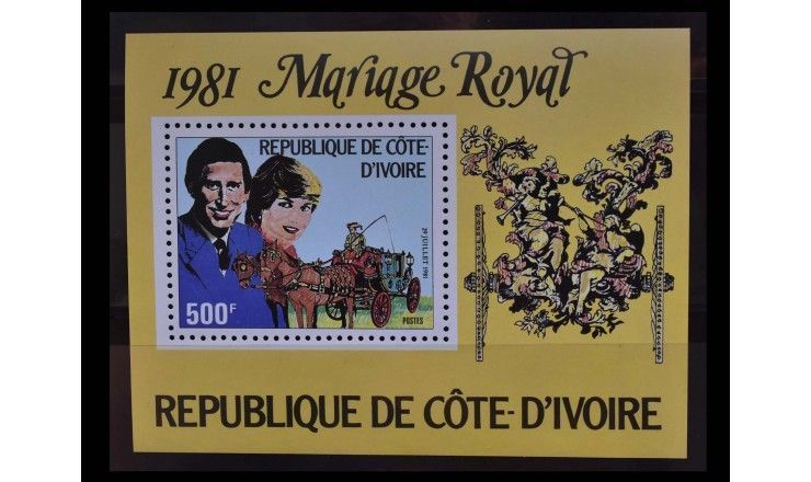 Кот-д'Ивуар 1981 г. "Свадьба принца Чарльза и леди Дианы Спенсер"