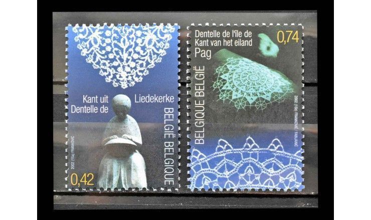 Бельгия 2002 г. "Кружево"