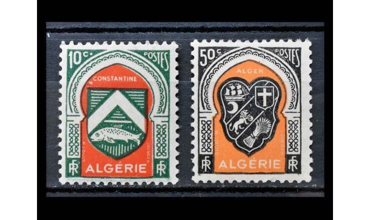 Алжир 1947 г. "Гербы алжирских городов"