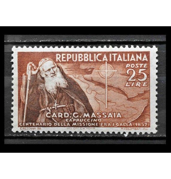Италия 1952 г. "Кардинал Массайя"