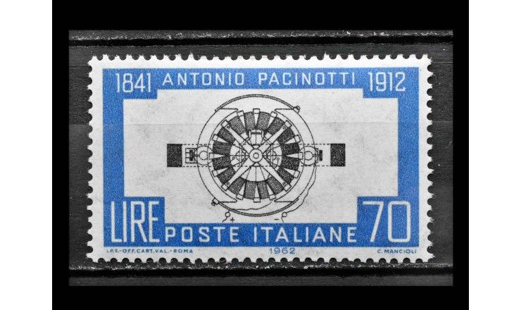 Италия 1962 г. "Антонио Пачинотти: Схема динамо"
