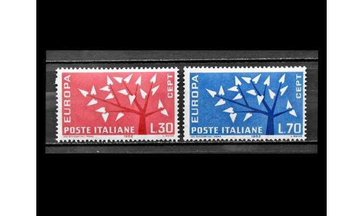 Италия 1962 г. "Европа (CEPT): Дерево" (дефект) 