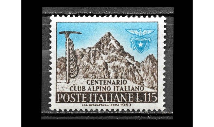 Италия 1963 г. "100-лет  Итальянскому Альпийскому клубу"