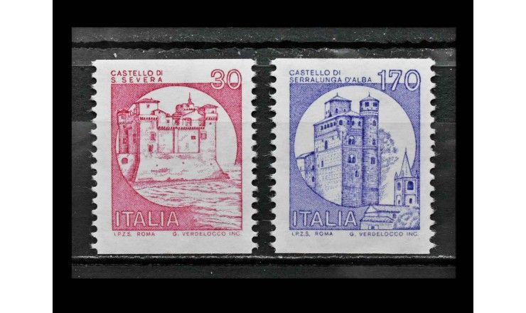Италия 1980 г. "Замки и дворцы"