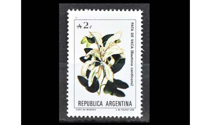Аргентина 1988 г. "Стандартные марки: Аргентинские цветы"