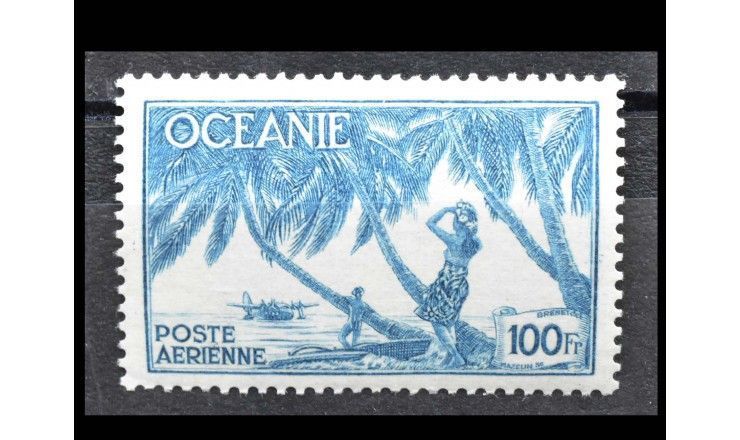 Французская Океания 1944 г. "Стандартная марка: Летающая лодка" 