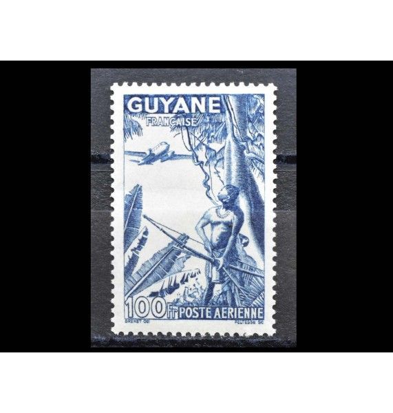 Французская Гайана 1944 г. "Стандартная марка: Лучник"