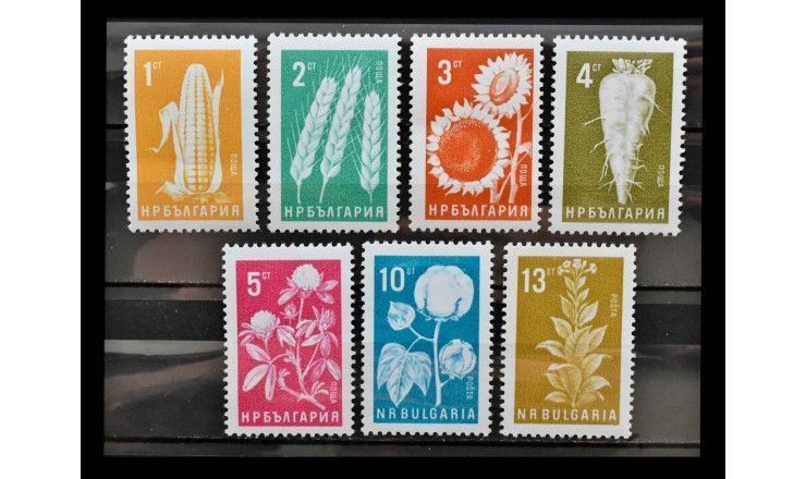 Болгария 1965 г. "Продукция растениеводства" (дефект)