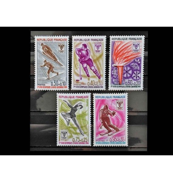 Франция 1968 г. "Зимние Олимпийские игры, Гренобль"