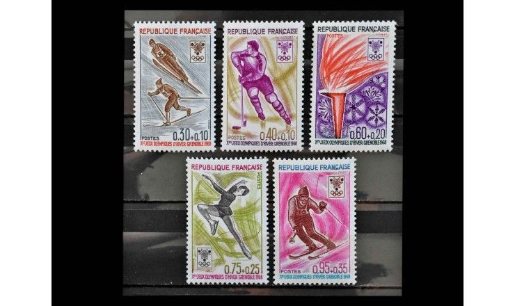 Франция 1968 г. "Зимние Олимпийские игры, Гренобль"
