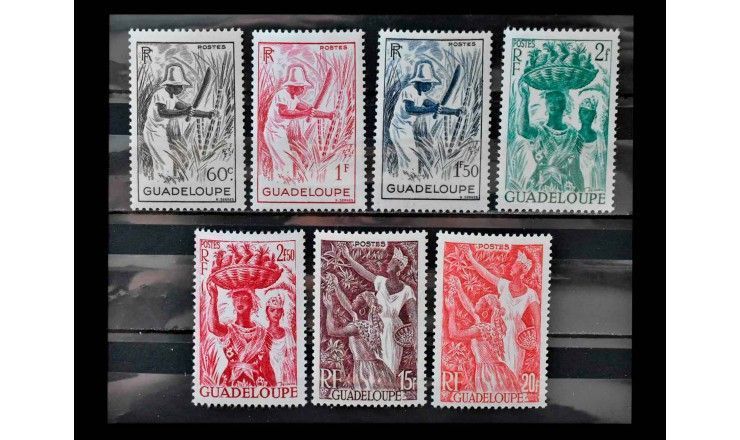 Гваделупа 1947 г. "Коренные женщины и сельское хозяйство"