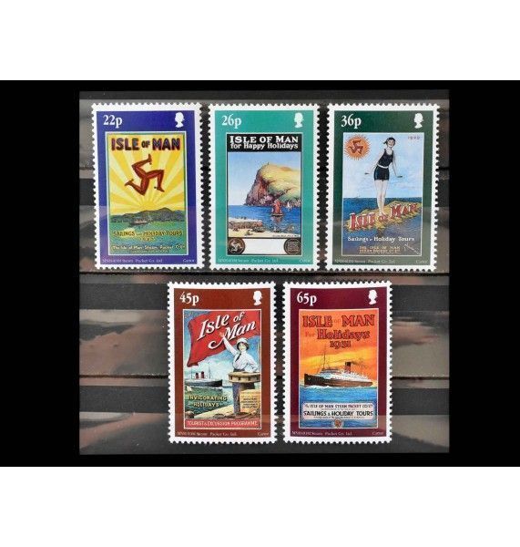 Остров Мэн 2000 г. "170 лет компании Steam Packet: туристические плакаты"