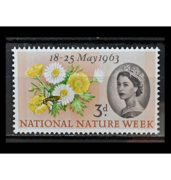 Великобритания 1963 г. "Национальная неделя природы: Цветы"