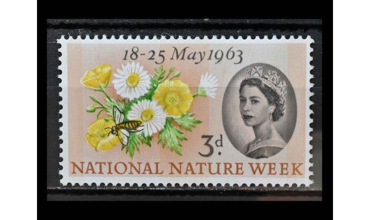 Великобритания 1963 г. "Национальная неделя природы: Цветы"