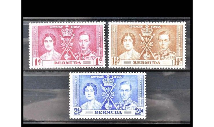 Бермудские Острова 1937 г. "Коронация короля Георга VI и королевы Елизаветы"