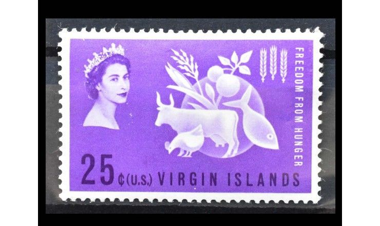 Британские Виргинские острова 1963 г. "Кампания по борьбе с голодом"